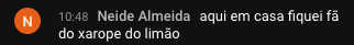 Beabá_Dep_Neide Almeida_Fiquei fá do xarope de limão