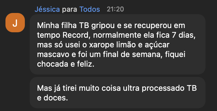 Dep_FN_4_Chocada, minha filha ficou boa em 2 dias e não 7 dias